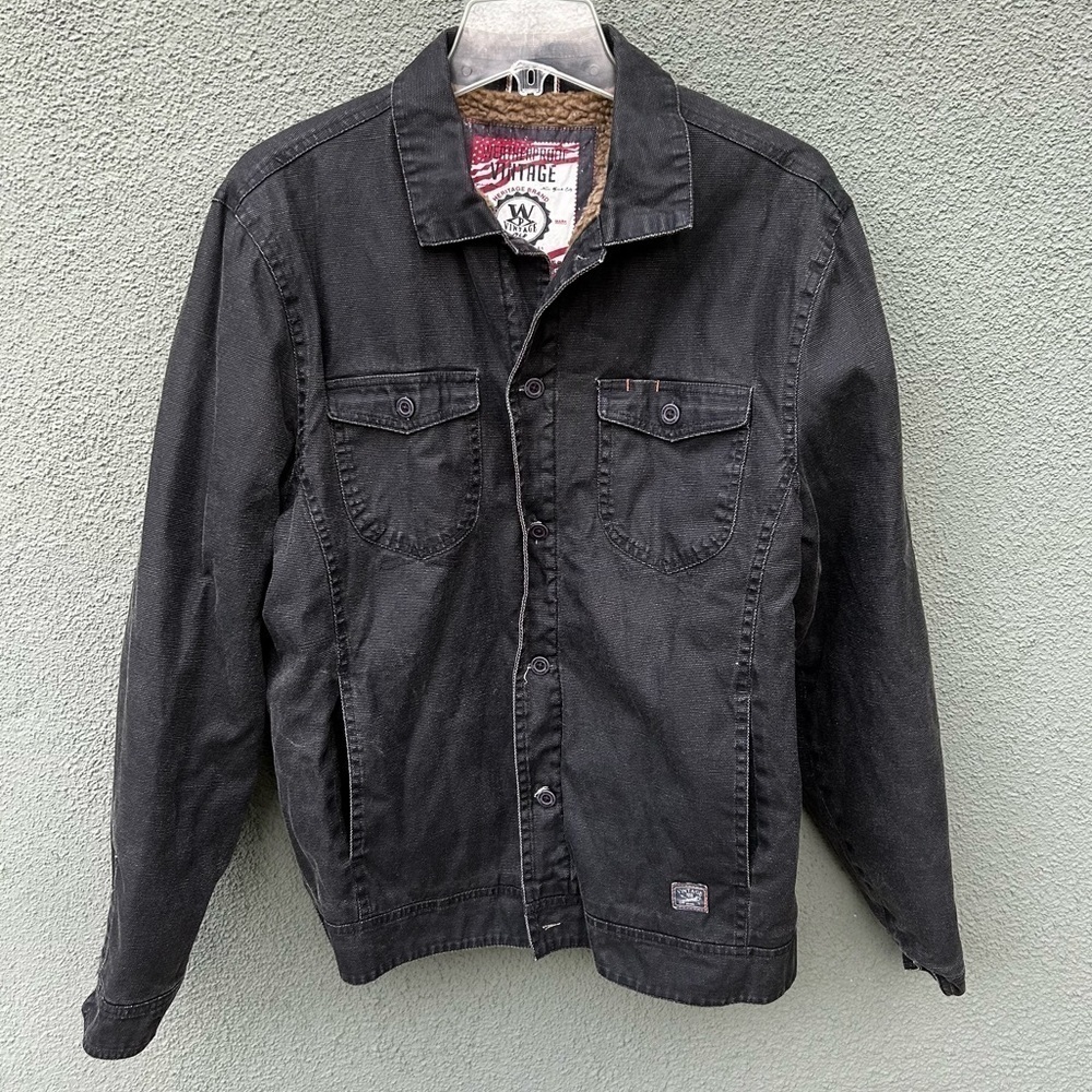 Weatherproof Barn Jacket | Faux Shearling Lined Trucker Jacket | Size Medium